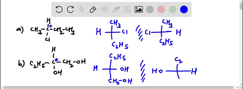 SOLVED: Locate the stereogenic center in each compound and draw both ...