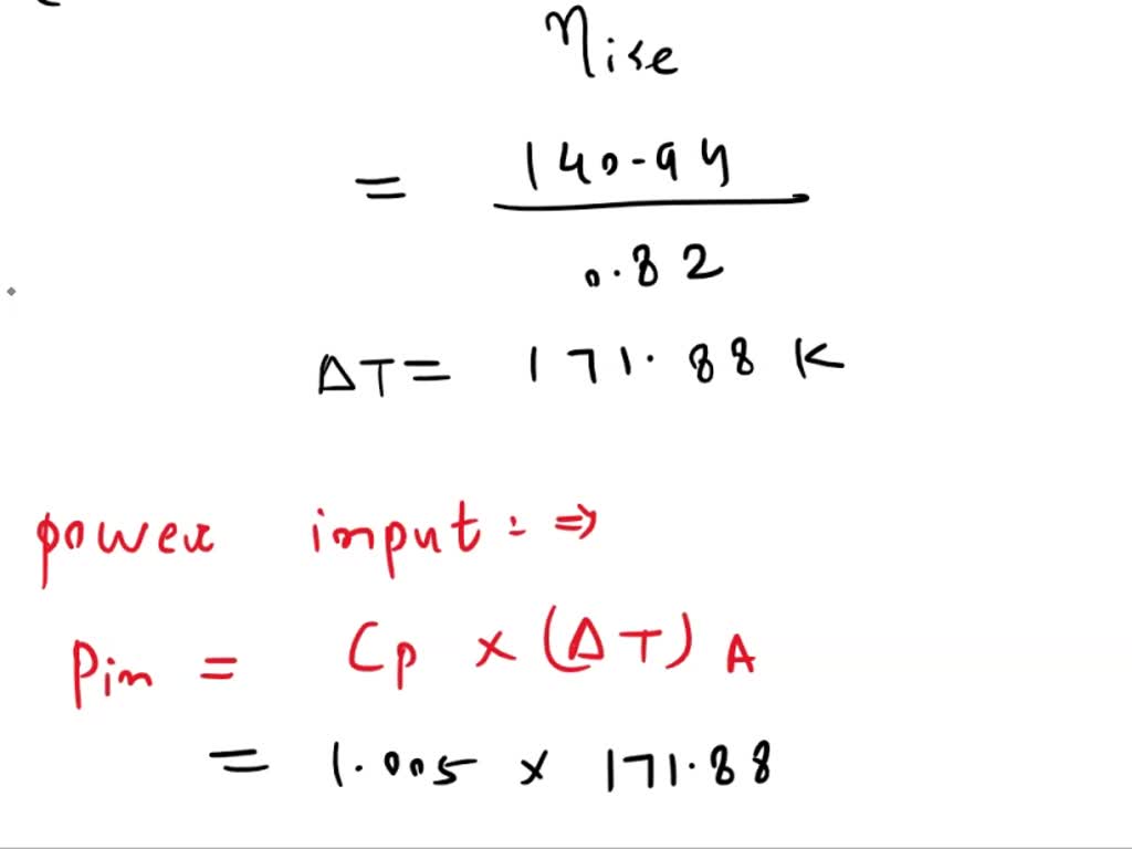 SOLVED Derive the formula for the optimal inlet diameter of the