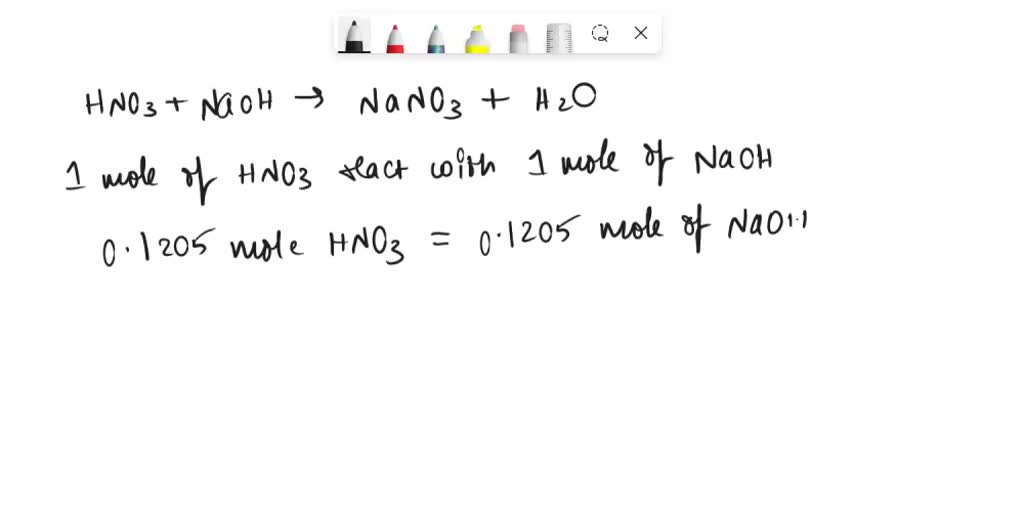 SOLVED: A student performing this experiment used 8 mL of 16 M HNO3 to ...