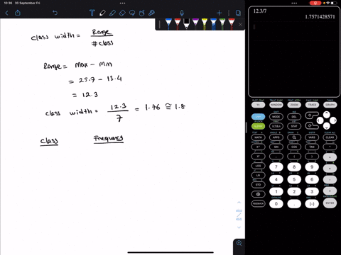 the-data-below-represent-the-average-number-of-hours-per-week-spent-online-for-a-random-sample-of-40-college-students-construct-a-grouped-frequency-distribution-with-7-classes-online-hours-p-09917