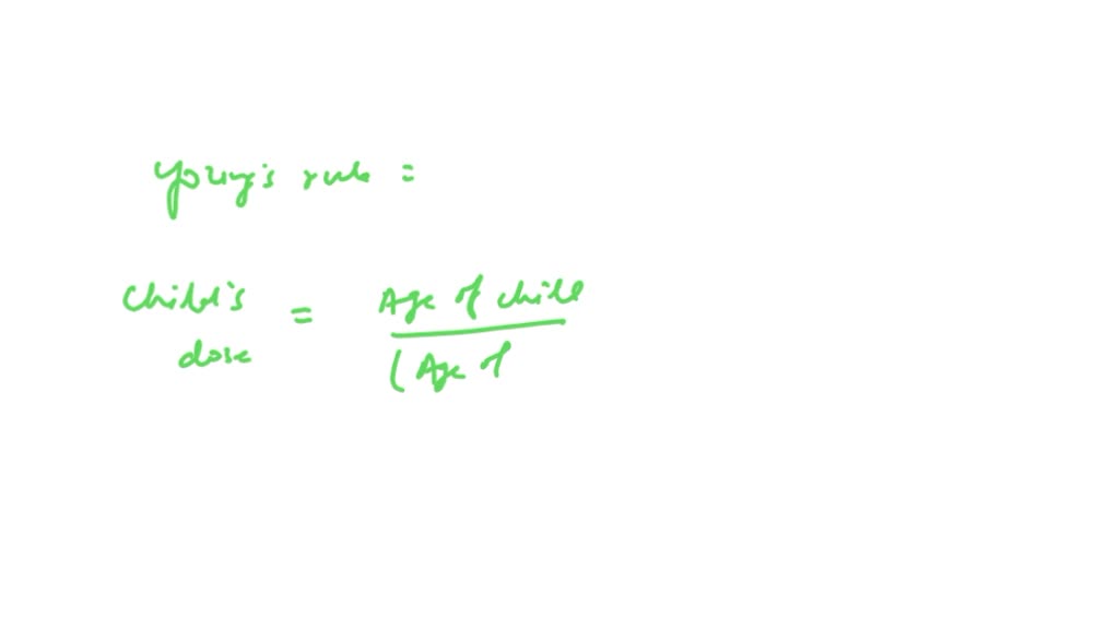 SOLVED: Using Clark's rule calculate the appropriate dose of medication ...