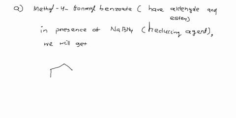 more-specifically-the-reduction-of-methyl-4-formylbenzoate-by-sodium-borohydride-will-be-studied-there-are-three-possible-products-of-this-reaction-2-4-if-the-reaction-is-chemasekdiue-the-ma-50014