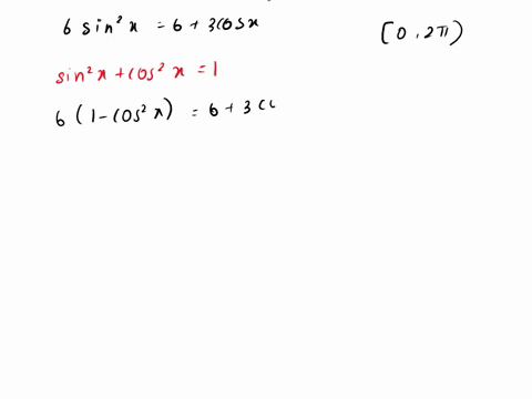 find-all-solutions-of-the-equation-in-the-interval-0-2-enter-your-answers-as-a-comma-separated-list-if-there-is-no-solution-enter-no-solution-6-sin2-x-6-3-cos-x-x-32666