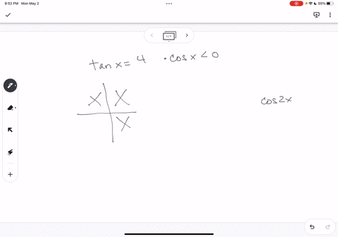 use-identities-to-find-values-of-the-sine-and-cosine-functions-of-the-function-for-the-angle-measure_-2x-given-tan-x-4-and-cos-x-cos-zx-simplify-your-answer-including-any-radicals-use-intege-23409