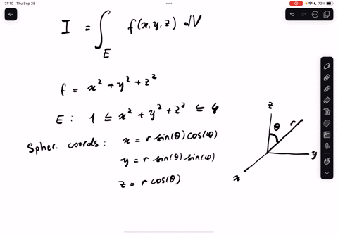 please-explain-the-answer-and-steps-thoroughly-11-use-spherical-coordinates-to-calculate-the-triple-integral-of-f-x-y-zx2-y2-z2-over-the-region-exyz1x2y2z24-answer-in-spherical-coordinates-t-10695