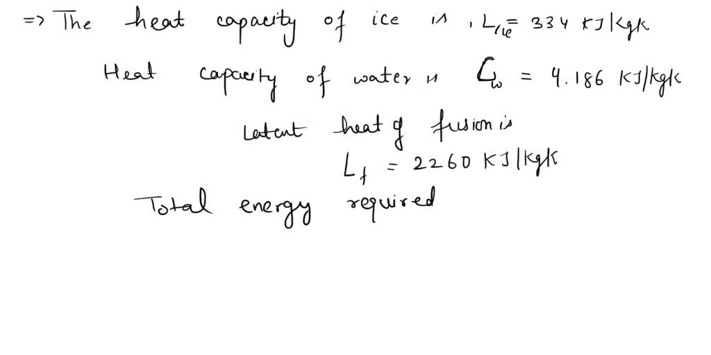 SOLVED: What will be the final result when equal masses of ice at 0^∘C ...