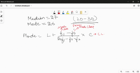 the-median-and-the-mode-of-the-following-distribution-are-known-to-be-27-and-26-respectively-class-0-10-10-20-20-30-30-40-40-50-frequency-3-a-20-12-b-determine-the-values-of-a-and-compute-th-71927