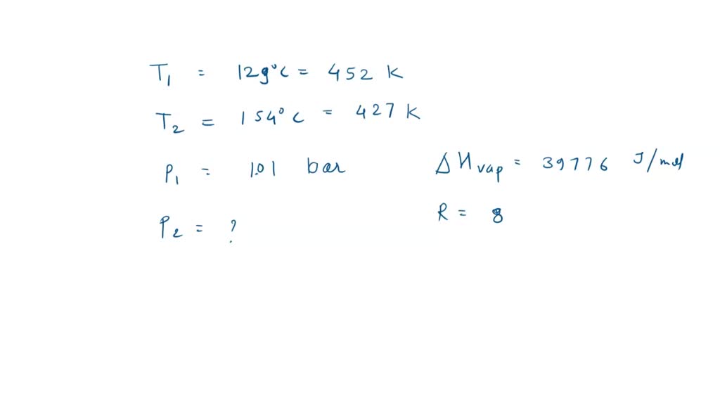 SOLVED: The boiling point of benzaldehyde is 179 %C at 1.01 bar. (a ...