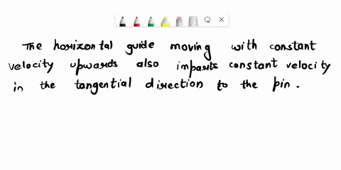 384-at-the-instant-when-30the-horizontal-guide-is-given-a-constant-upward-velocity-vo-2-msfor-this-instant-calculate-the-force-n-exerted-by-the-fixed-circular-slot-and-the-force-p-exerted-by-72555