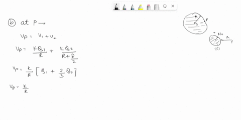 3_-superposition-spheres-a-sphere-of-uniform-volume-charge-density-p-and-radius-r-contains-spherical-cavity-of-radius-r2-see-figure-above-a-find-the-electric-field-inside-the-cavity-b-find-t-85857
