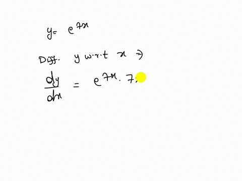 find-the-differential-of-the-function_-dy-y-e7x-80976