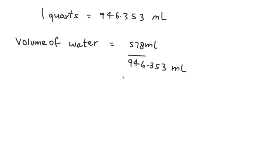 Volume in cheap quarts