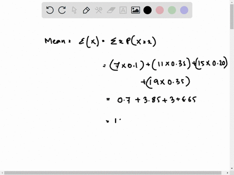 compute-the-mean-and-variance-of-the-following-probability-distribution-round-your-answers-to-2-decimal-places-x-px-7-010-11-035-15-020-19-035-00039