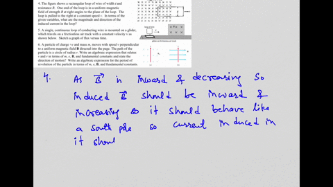 914-1-of-2-1-an-object-with-a-charge-q-passes-to-the-right-of-one-pole-of-a-magnet-at-a-particular-instant-is-moving-with-a-velocity-v-towards-the-bottom-of-the-page-as-shown-the-force-exerted-on-th-2