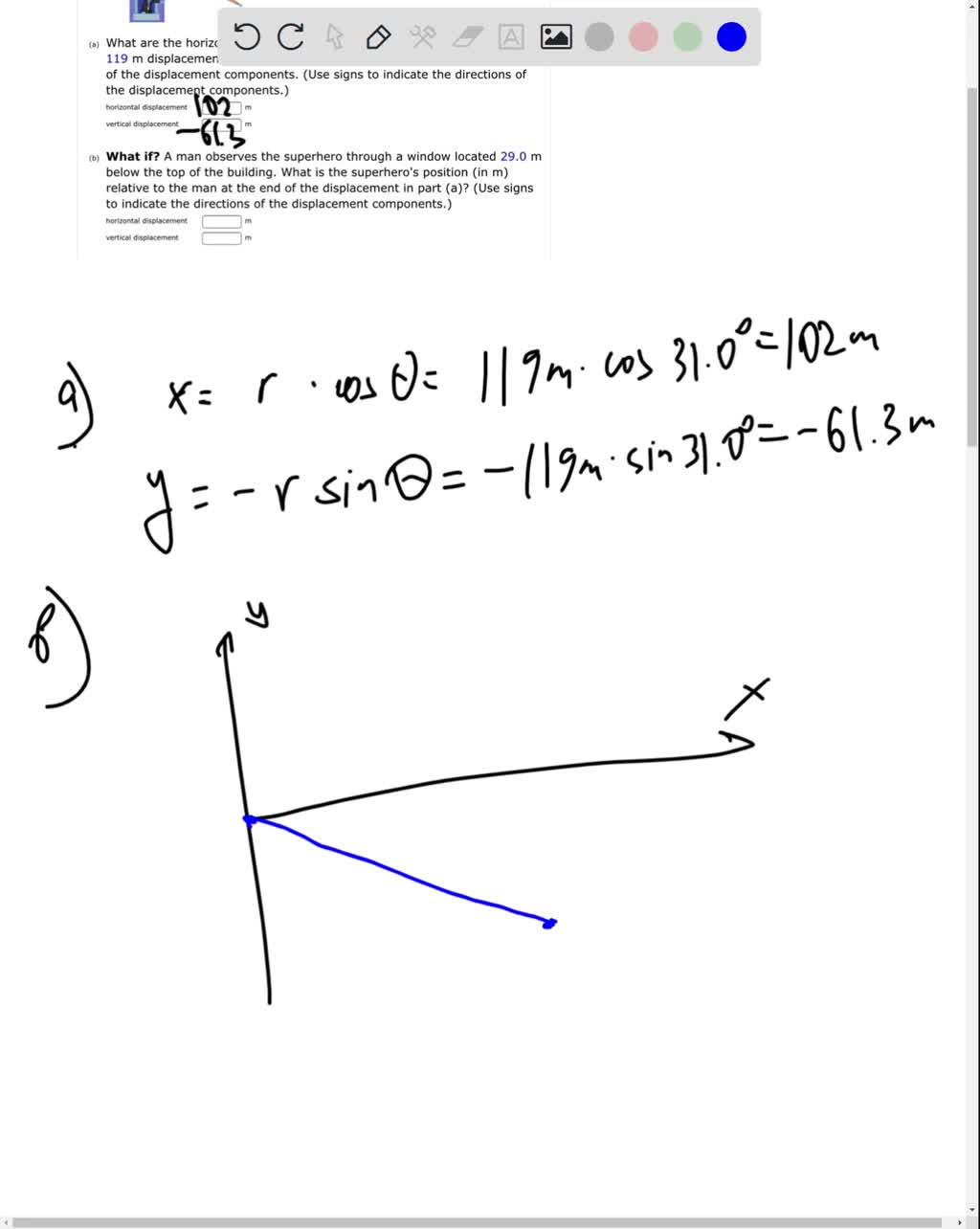 Man with superpowers flies from the top of a building as shown in the