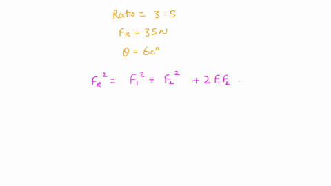 two-forces-whose-magnitudes-are-in-ratio-of-35-give-a-resultant-of-35n-if-the-angle-of-inclination-is-60-calculate-the-magnitude-of-each-force-79406