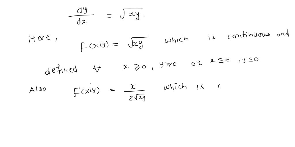 SOLVED: Determine a region of the xy-plane for which the given ...