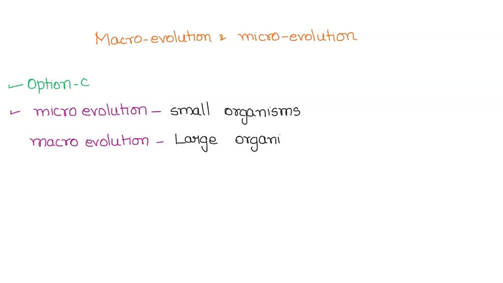 What is microevolution?