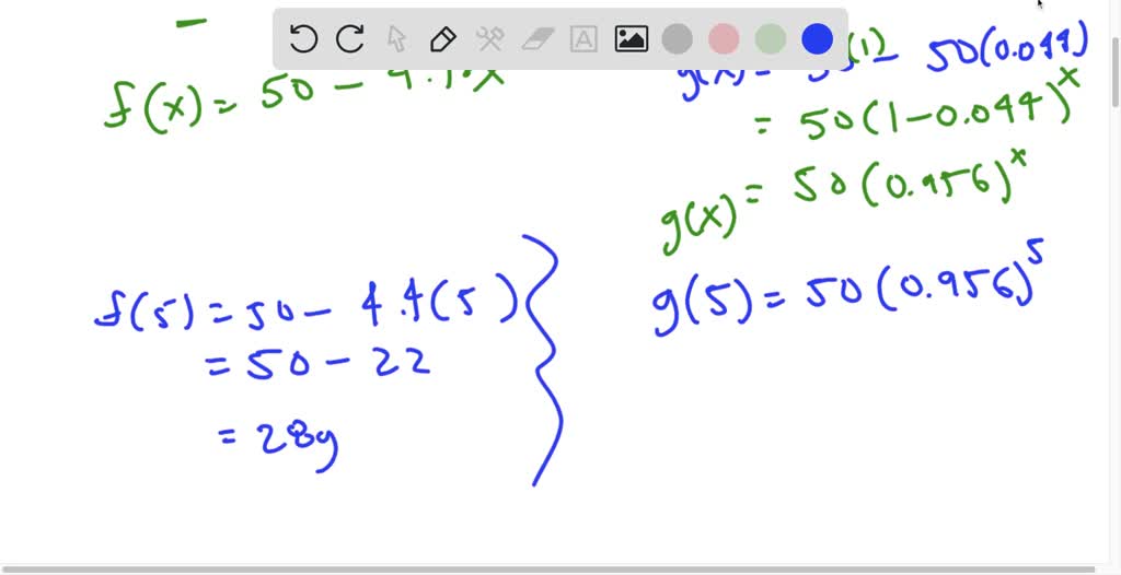 SOLVED 'An air freshener starts with 50 grams and evaporates In each