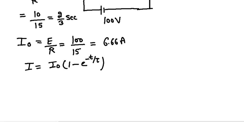 SOLVED A coil of resistance 10 ohms and an inductance of 15 H is