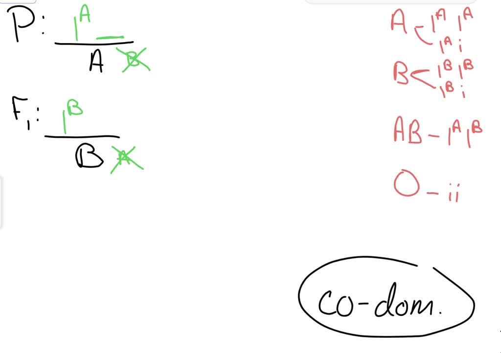 SOLVED Question 12 Codominance A. If a woman has blood type A and