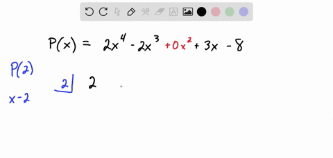 use-the-remainder-theorem-to-find-p-2-for-p-x2x-2x-3x-8-specifically-give-the-quotient-and-the-remainder-for-the-associated-division-and-the-value-of-p-2-quotient-remainder-p2-98622