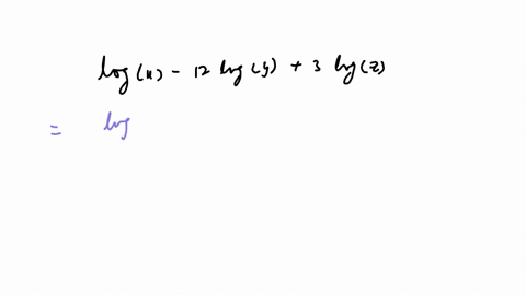 condense-the-expression-to-a-single-logarithm-using-the-properties-of-logarithms-logx12logy3logz-enclose-arguments-of-functions-in-parentheses-and-include-a-multiplication-sign-between-terms-for-examp