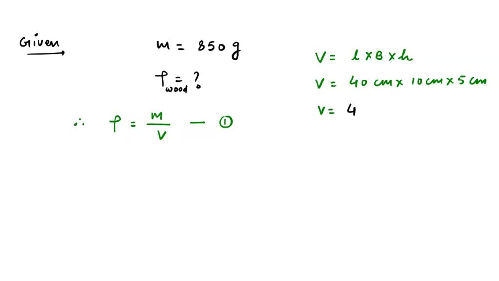 SOLVED: A wooden cube of side 5 centimeters has a mass of 87.5 g ...