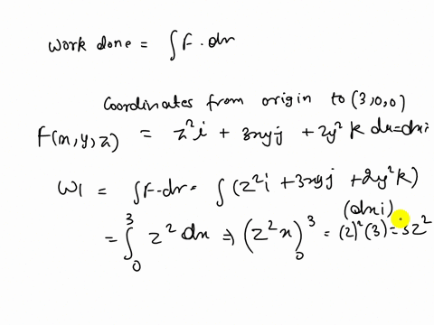 a-particle-moves-along-line-segments-from-the-origin-to-the-points-3-0-0-3-3-1-0-3-1-and-back-to-the-origin-under-the-influence-of-the-force-field-fx-y-z-z2i-3xyj-2y2k-find-the-work-done-50152