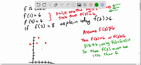 suppose-f-is-continuous-on-1-5-and-the-only-solutions-of-the-equation-fx-6-are-x-1-and-x-4-if-f2-8-explain-why-f3-6-3