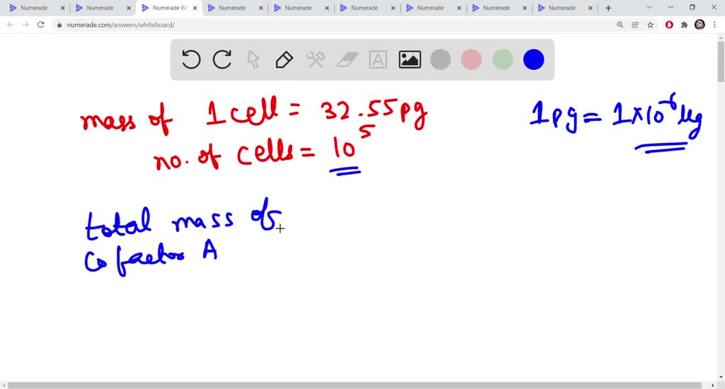 SOLVEDa molecular biologist measures the mass of cofactor A in an