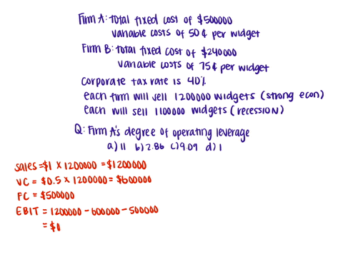 two-firms-a-and-b-both-produce-widgets-the-price-of-widgets-is-1-each-firm-a-has-total-fixed-costs-of-500000-and-variable-costs-of-50-per-widget-firm-b-has-total-fixed-costs-of-240000-and-va-32435