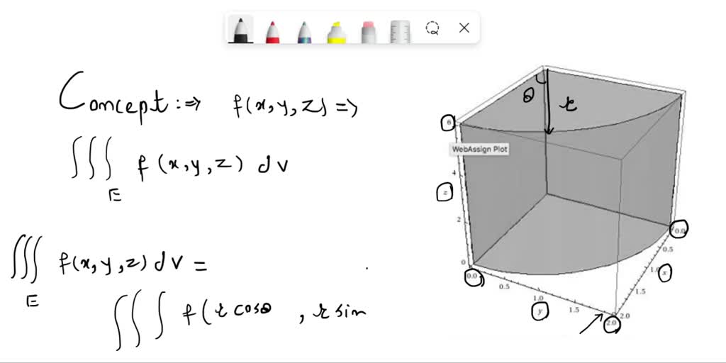 SOLVED: Set up the triple integral of an arbitrary continuous function ...