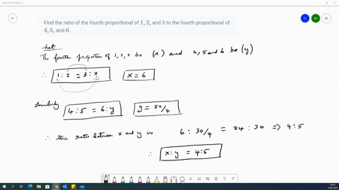 find-the-ratio-of-the-fourth-proportional-of-12-and-3-to-the-fourth-proportional-of-45-and-6-78095