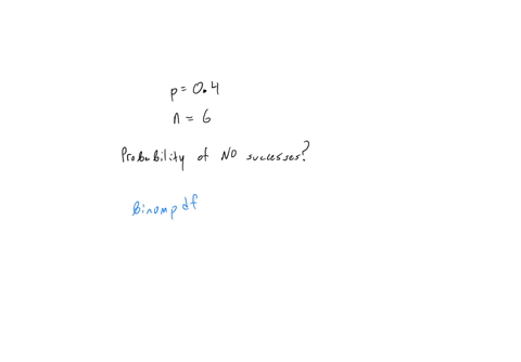 the-probability-of-success-of-a-certain-event-is-about-04-if-the-data-is-assumed-to-be-binomially-distributed-find-the-probability-of-having-no-success-on-6-trials-express-your-final-answer-66825