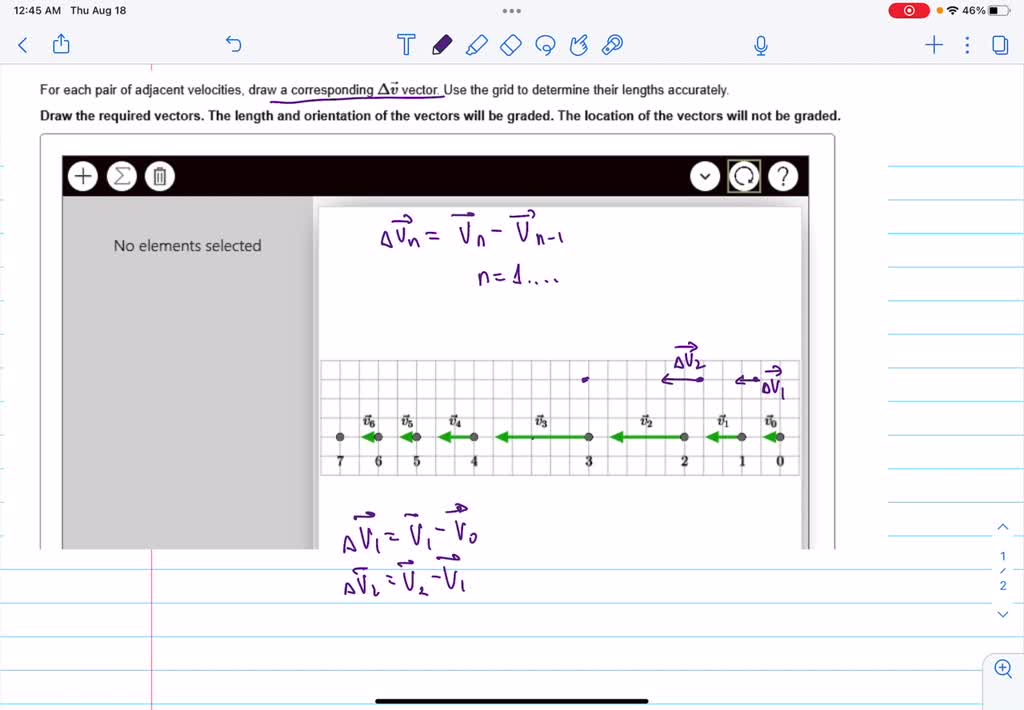 SOLVED: For each pair of adjacent velocities, draw the corresponding Av ...