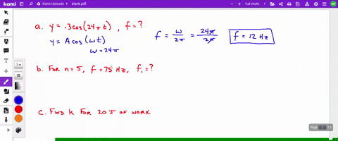 1a-given-a-wave-produced-by-a-simple-harmonic-oscillator-whose-displacement-in-meters-is-given-by-the-equation-y-03cos24-t-what-is-the-frequency-of-the-wave-in-hz-b-a-tube-of-air-open-at-onl-58017