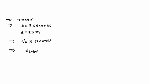 a-racer-accelerates-from-rest-at-constant-acceleration-for-2-seconds-and-travels-25-meters-if-they-then-accelerate-at-the-same-constant-acceleration-for-an-additional-8-seconds-what-is-their-91024