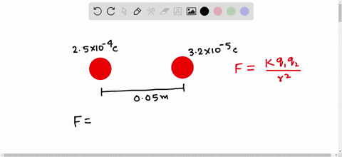 two-charged-spheres-are-500-cm-apart-one-sphere-has-a-charge-of-250-x-10-4-cand-the-other-sphere-has-a-charge-of-320-x-10-5-c-assuming-k-900-x-109nem2c2the-electric-force-between-the-two-sph-76529