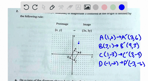 a-size-transformation-or-dilation-of-magnitude-3-centered-at-the-origin-is-defined-by-the-following-rule-preimage-y-image-3x-3y-on-a-copy-ofthe-diagram-shown-here-draw-the-image-of-quadrilat-87033