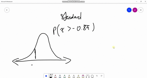 With the total area of2 the shape of the normal curve iswith...