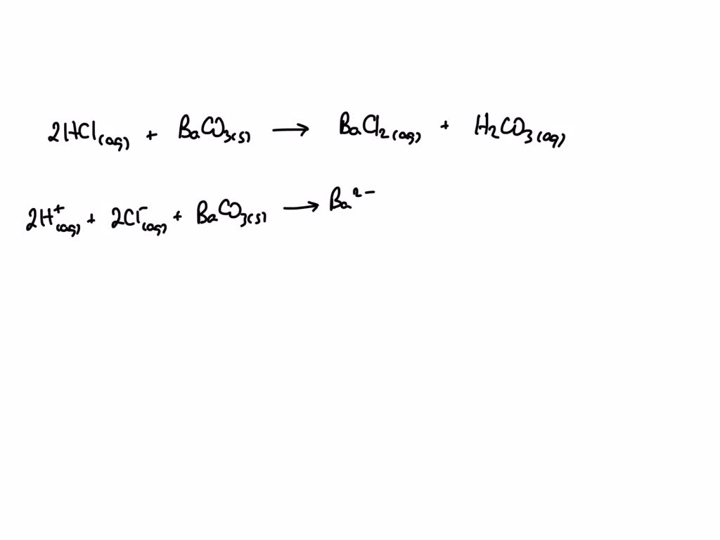 SOLVED: Write net ionic equations for gas-forming reactions. Write a ...