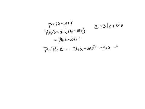 find-the-price-that-will-maximize-profit-for-the-demand-and-cost-functions-where-p-is-the-price-x-is-the-number-of-units-and-c-is-the-cost-demand-function-cost-function-p-76-01-x-c-31x-500-u-09523