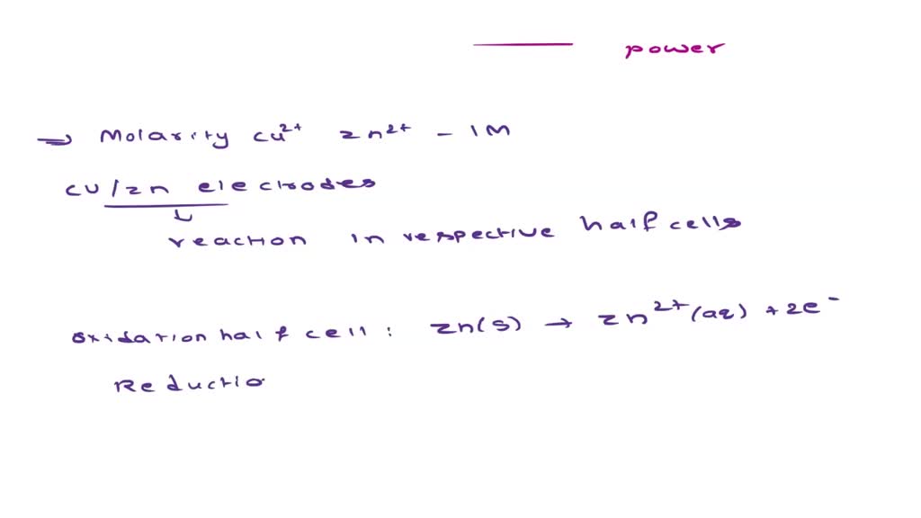 SOLVED EXPERIMENT 2 The initial molarity of the Cu2+ and Zn2