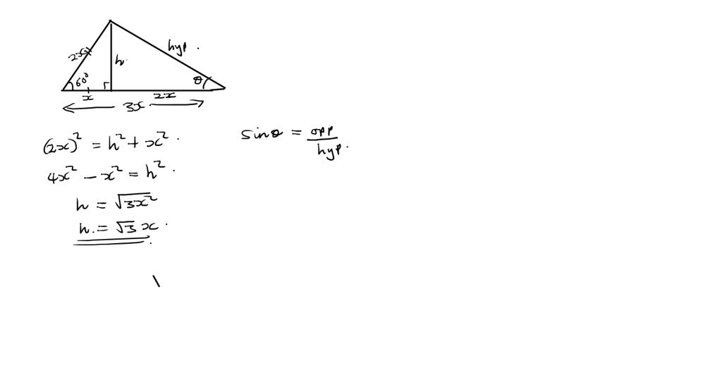 SOLVED: 11 The triangle below is made up of two right-angled triangles ...