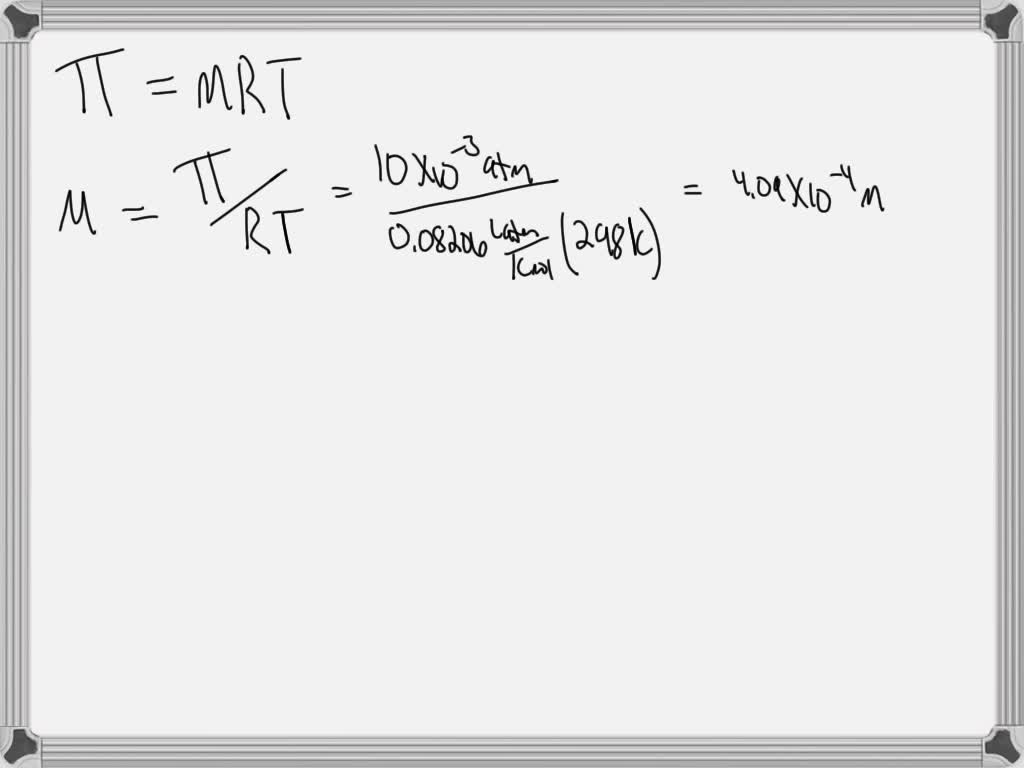 SOLVED Experimental Discussion 23) Experimental Data Sheet Osmometry