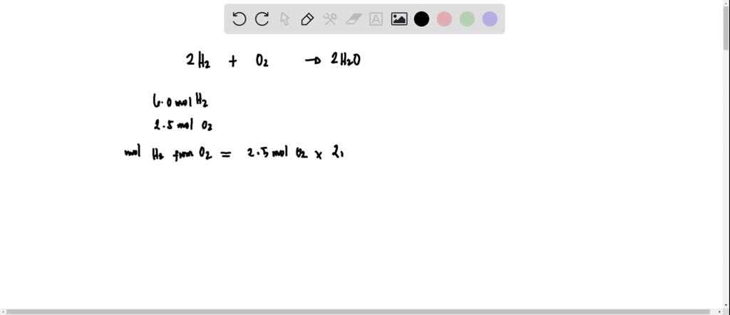 SOLVED: How many moles of water are produced when 6.0 moles of hydrogen ...