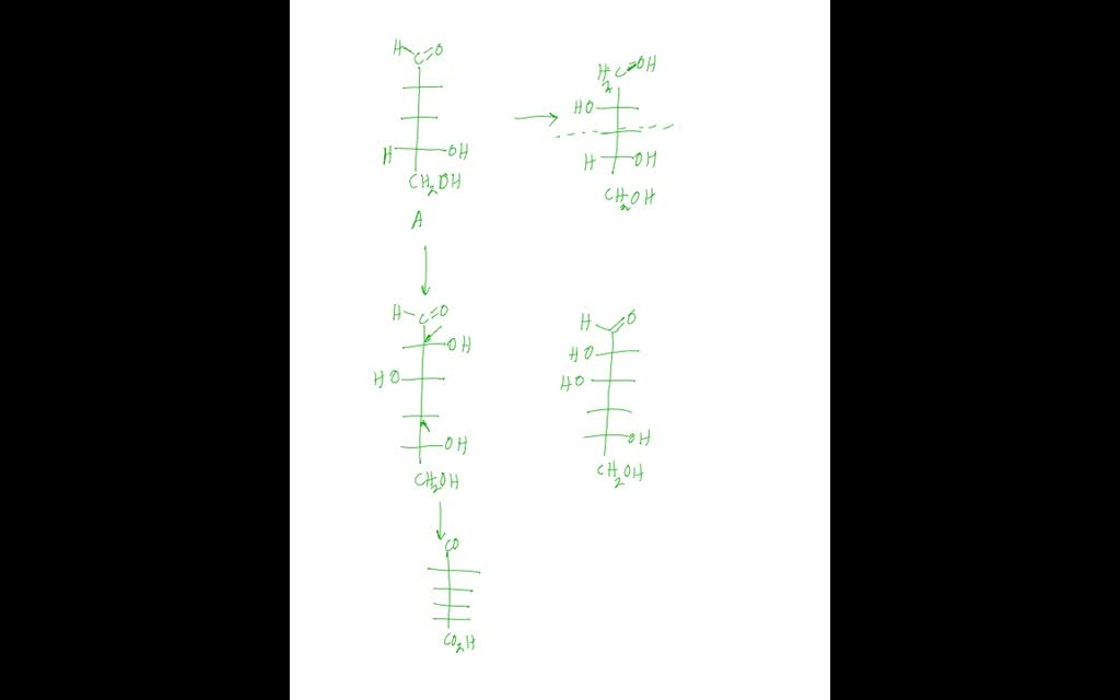 SOLVED A Daldopentose 𝐀 is reduced to an optically active alditol