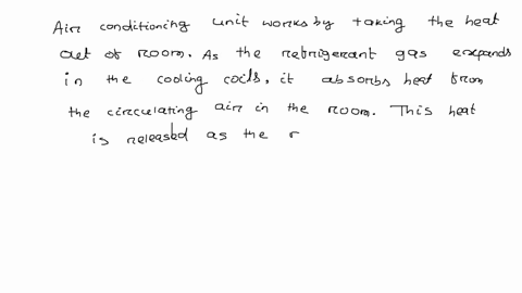 an-air-conditioning-unit-works-by-taking-heat-out-of-a-room-as-the-refrigerant-gas-expands-in-the-cooling-coils-it-absorbs-heat-from-the-circulating-air-in-the-room-this-heat-is-then-release-43172