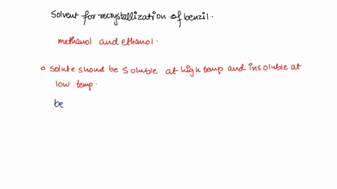 which-is-the-best-solvent-for-the-recrystallization-of-benzil-methanol-or-ethanol-why-88152